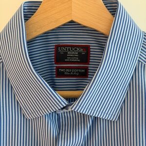 UNTUCKit Blue Striped Shirt